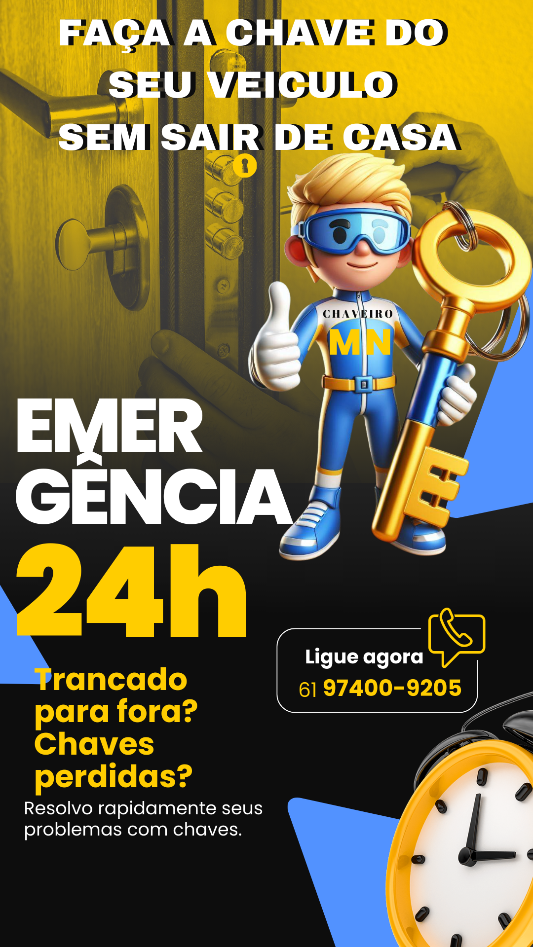 Story Para Instagram Emergência Chaveiro 24 Horas Moderno Amarelo E Preto.png